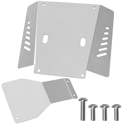 Stainless Steel RC Chassis Armor Protector Guard RC Skid Plate Compatible with Tamiya CC01 1/10 RC Crawler