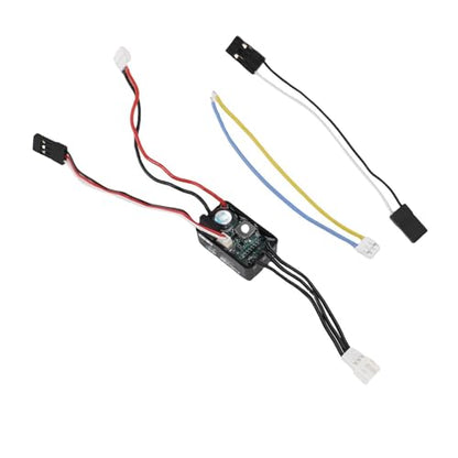 Brushless ESC, IP67 Rainproof Advanced Heat Dissipation, RC Electronic Speed Controller 25A 2-3S LiPo for 1/24 1/18 1/16 Scale Crawlers Motors