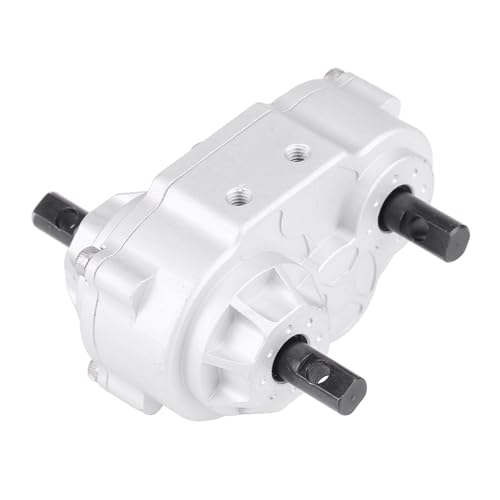 RC Transfer Case, RC Crawler Metal Transfer Gearbox 50x40x27mm/1.97x1.57x1.06in Model Vehicle Replacement Accessory for 1/10 RC Crawler Car