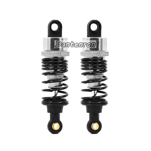 4Pack RC Car 102004 Adjustable Shock Absorber Damper Upgrade Parts Replacement Accessory 68mm For 1/10 RC On Road Drift Rally Car HSP 94102 94122 HPI Losi Axial Tamiya Redcat (Silvery) - color: Silvery