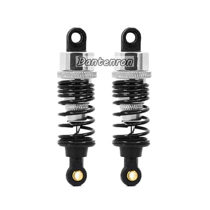 4Pack RC Car 102004 Adjustable Shock Absorber Damper Upgrade Parts Replacement Accessory 68mm For 1/10 RC On Road Drift Rally Car HSP 94102 94122 HPI Losi Axial Tamiya Redcat (Silvery) - color: Silvery
