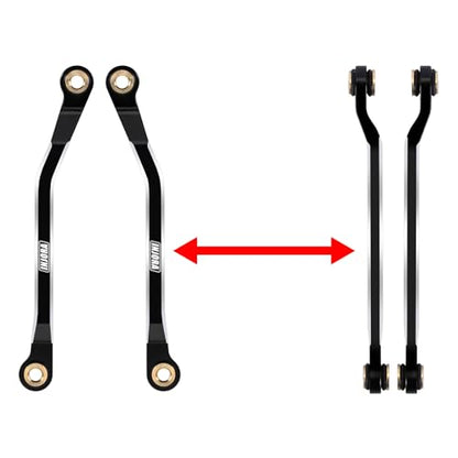 INJORA Aluminium High Clearance Links for TRX4M High Trail K10 F150（Black） - color: Black