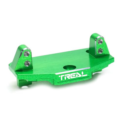 TREAL Aluminum 7075 Servo Mount Steering Servo Mounting Plate CNC machined Upgrades for 1/18 Mini LMT Monster(Green) - color: Green