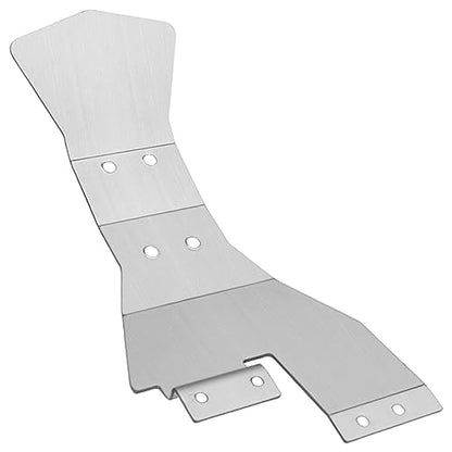Stainless Steel Chassis Armor Skid Plate Ront Center Rear Chassis Protecter Guard Compatible with Traxxas Slash 4X4 1/10 RC Crawler Car