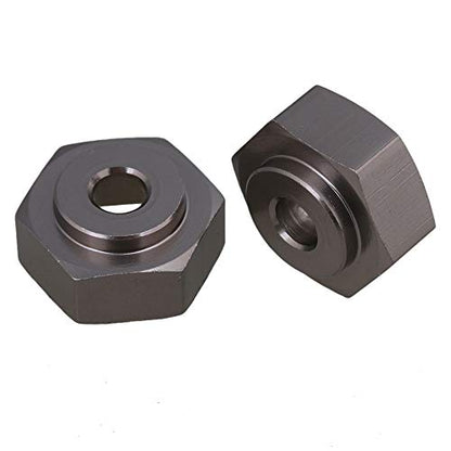 Mxfans Titanium Alloy N10237 RC 1:10 Model Car Wheel Hex Adapter 12mm to 17mm Upgrade Parts Set of 4