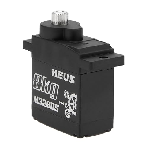 MEUS RACING 8KG Digital RC Micro Servo for Axial SCX24 Traxxas TRX4M Redcat Ascent-18 1/18 1/24 RC Crawler, NOT for Stock SCX24 Servo Mount(M3280S)