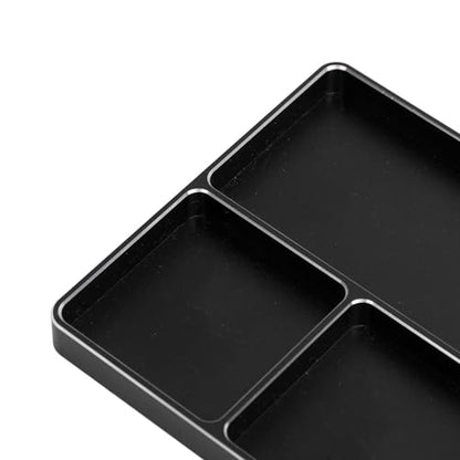 1/10 /8 RC Model Car Metal CNC Fourgrid Simple S Pan Storage Box Metal Nut S T BlackRC Rep S Tray RC Rep S T 4 Ids Aluminum Oy S T with Magnetic Pad for /10/8 RC Car RC Pla Blac - color: Black