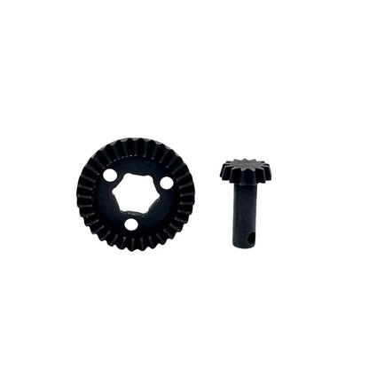 RC Axle Gears for Hyper Go 1/12 H12Y H12Y+ 13t/33t Metal Front & Rear Axle Gear with Bevel Gear Accessory Part