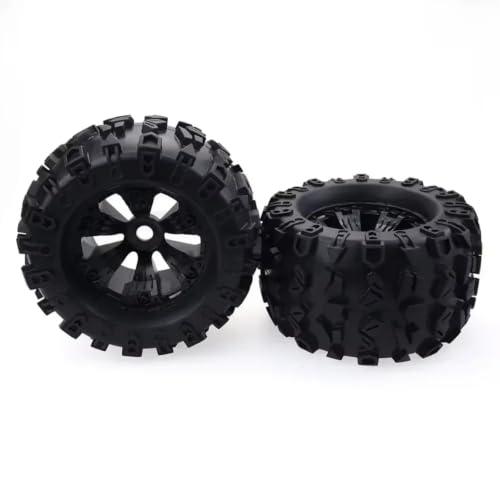 Rc Accessories Parts Wheels Tires Rubber 2pcs 170mm 17mm Hex for Redcat for Rovan for Hpi for Savage XL Mounted Gt 1/8 RC Car Monster Truck Upgrades Parts