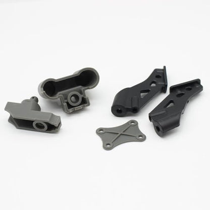 Plastic Tail Wing Fixed Part Car Shell Column Replacement RC Parts for WLtoys 124008 124010 1/12 4WD RC Car - color: Fixed Parts