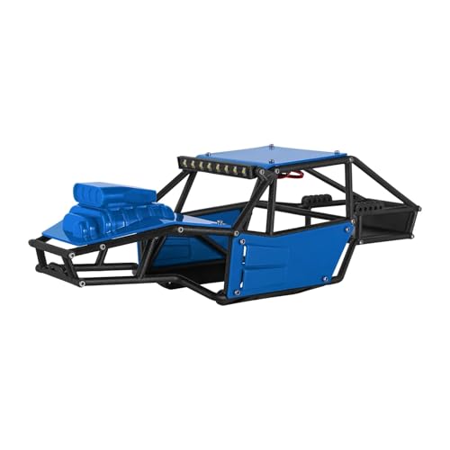 RC Upgrade Parts for TRX4M Upgrade 1/18 RC Crawler Rock Tarantula Nylon for Buggy Body Shell Chassis Kit(Unassembled Blue) - size: Unassembled Blue