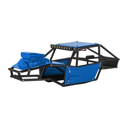 RC Upgrade Parts for TRX4M Upgrade 1/18 RC Crawler Rock Tarantula Nylon for Buggy Body Shell Chassis Kit(Unassembled Blue) - size: Unassembled Blue