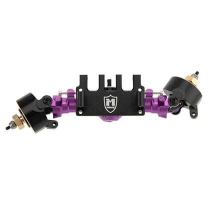 MEUS RACING 5mm ISO V2 SCX24 Axles with 3-Section CVD for Axial 1/24 SCX24 RC Crawler (Anodized Purple) - color: Anodized Purple
