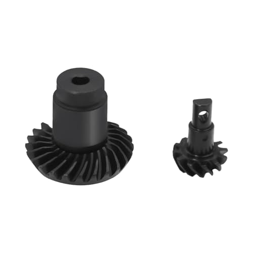4Pcs 12/20T or 12/24T Steel Alloy Overdrive Helical Axle Gear Set for FMS 1/24 FCX24 FCX18 RC Crawler Car Metal Gear Upgrade Part (12/20T)