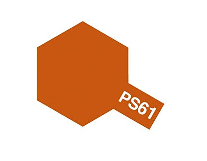 Tamiya 86061 PS-61 Metallic Orange Spray Paint, 100ml Spray Can