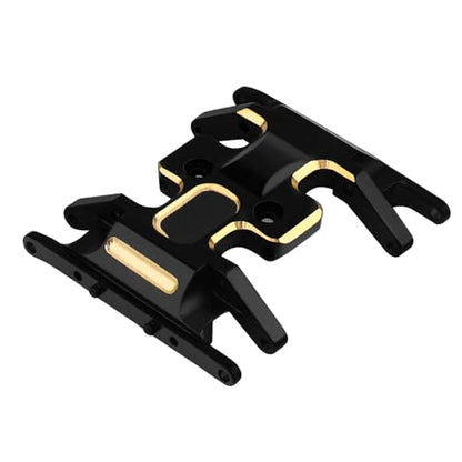Brass Skid Plate Counterweight Center Gearbox Mount for 1/24 RC Crawler Car Axial SCX24 Gladiator Bronco C10 JLU Deadbolt Upgrades Parts,12g