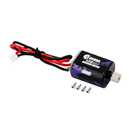 INJORA 130 Brushed Motor 60T with Steel Pinion for 1/24 FMS FCX24 FCX18