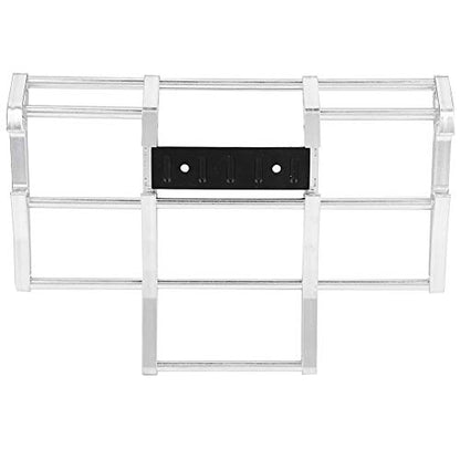 RC Car Bumper, 1/14 RC Car Truck Metal Front Bumper Model Accessory Fit for Tamiya King Hauler, Globe Liner RC Car (N10210S Silver) - color: N10210s Silver