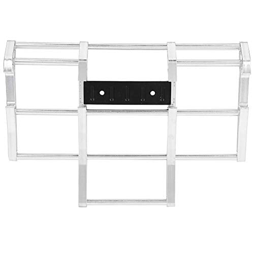 RC Car Bumper, 1/14 RC Car Truck Metal Front Bumper Model Accessory Fit for Tamiya King Hauler, Globe Liner RC Car (N10210S Silver) - color: N10210s Silver