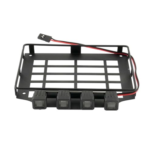SUNGOOYUE Rc Car Roof Rack Scale Rc Roof Rack, Cross Bars Metal for Mjx H12Y 112 Offroad Crawler