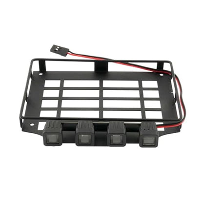 SUNGOOYUE Rc Car Roof Rack Scale Rc Roof Rack, Cross Bars Metal for Mjx H12Y 112 Offroad Crawler