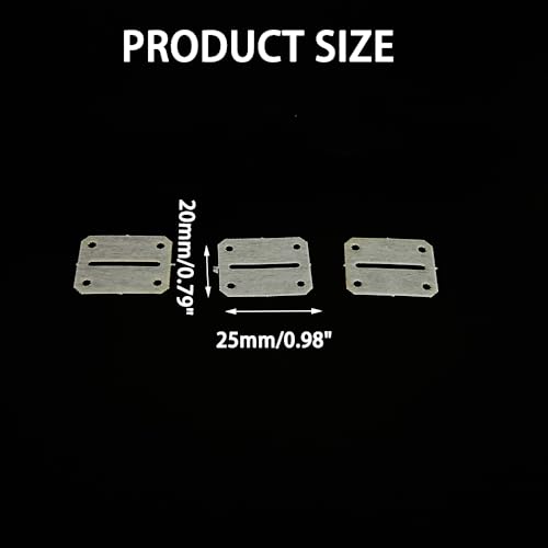 20PCS RC Plane Hinge Folding Leaf Paper Hinges Model Aileron Tail Wing Connector for RC Airplane Aircraft Helicopter DIY Model Plane Fix Wing Parts (25x20mm Rectangle) - style: 25x20mm Rectangle