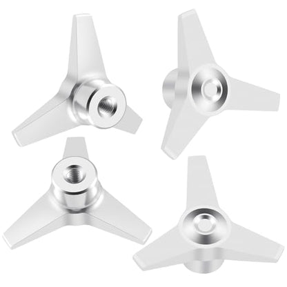 Anodized Aluminum Locknut Wheel Locking Nuts‌ Anti-Loose Nuts RC Truck Wheel Nut Set for 1/10 Scale Tamiya Clod Buster 4×4×4 RC Off-Road Car Truck Upgrades (Silver) - color: Silver