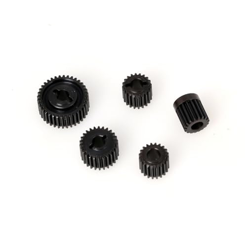 LCX Racing 1/10th RC Crawler Car Heavy Duty Hardened Steel 48P Gearbox Gear Set Transmission Gear Set for Axial SCX10 II 90046, Upgrades Parts Accessories