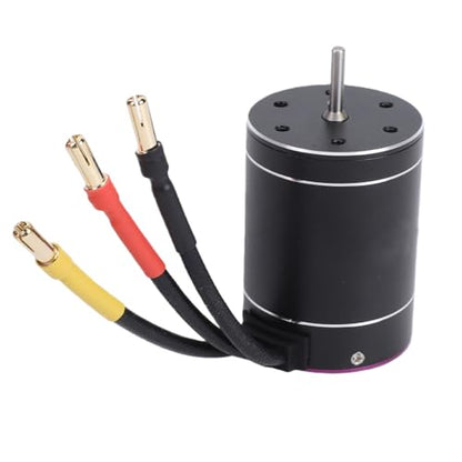 RC Brushless Motor ESC Combo, CNC Aluminum Heatsink 4300KV Motor with 75A ESC, 2S to 3S for 1 10 RC Cars Boats Trucks Racing Hobby Users