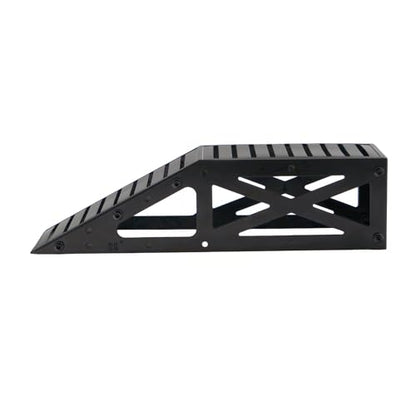 RC Crawler Ramp Obstacle for 1/18 1/24 RC Cars, Stainless Steel Rock Crawler Climbing Ramp Track Accessory with Hex Wrench (Black) - color: Black
