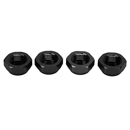Alomejor RC Hex Wheel Nut,4PCS 17mm Hex Wheel Mount Nuts Compatible with 1/8 RC Car Upgrade Accessories(Black) - color: Black
