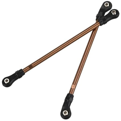 RC Models Parts For Traxxas For TRX4 For TRX-4 10Pcs/Set Metal 1/10 RC Crawler 324mm Wheelbase Unassembled Link Set Plastic Rod End(Black) - color: Black