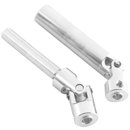 2Pcs Vgoohobby Metal Centre Transmission Shaft Drive Shaft Dogbone Compatible with Axial SCX10 SCX0016 Tamiya CC01 RC4WD D90 90028 1/10 RC Rock Crawlers Car (110mm-155mm) - size: 110mm-155mm
