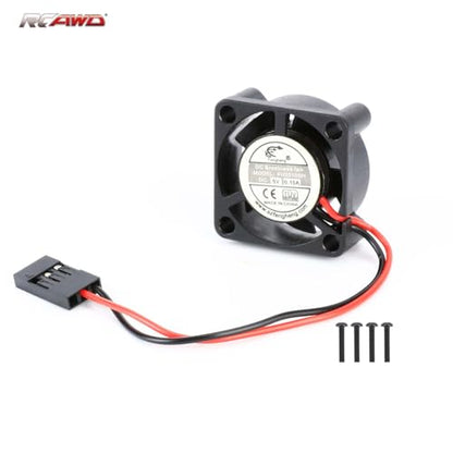 RCAWD 25 * 25 mm RC Motor Cooling Fan Heatsink eg for ARRMA Typhon Granite Mojave Grom & Hobby RC Model