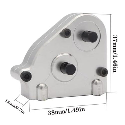 RC Repair Parts Compatible with MN128 MN86 MN86S MN86K for MN G500 1/12 RC Crawler Car Parts Accessories Metal Transmission Gearbox Transfer Case(Silver) - color: Silver