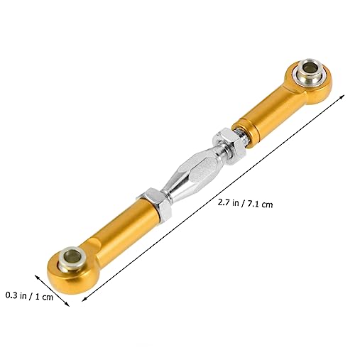 6pcs Adjustable Turnbuckle Rod Linkage for Rc Hsp Racing Trucks and Buggies Aluminum Upgrade Parts Yellow - color: Yellow