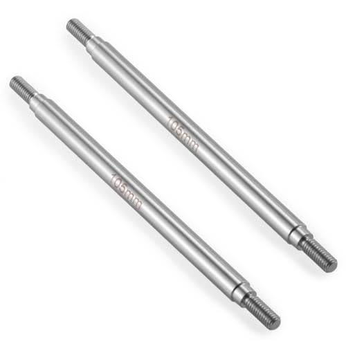 2Pcs M4 Stainless Steel RC Links for 1/10 Axial Wraith SCX10 TRX-4 | 1 Pair RC Steering Linkage Set, 50mm/55mm/60mm/70mm/75mm~155mm - style: 105mm