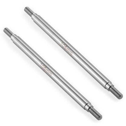 2Pcs M4 Stainless Steel RC Links for 1/10 Axial Wraith SCX10 TRX-4 | 1 Pair RC Steering Linkage Set, 50mm/55mm/60mm/70mm/75mm~155mm - style: 105mm