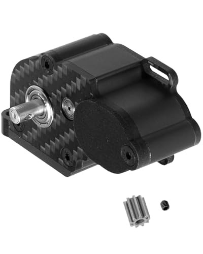 LCG Center Gearbox Transmission Box Upgrades Part for SCX10 SCX10 II 90046 90047 1/10 RC Crawler Car,Aluminum Middle Transmimssion Gearbox,Black - color: Black(1pc)