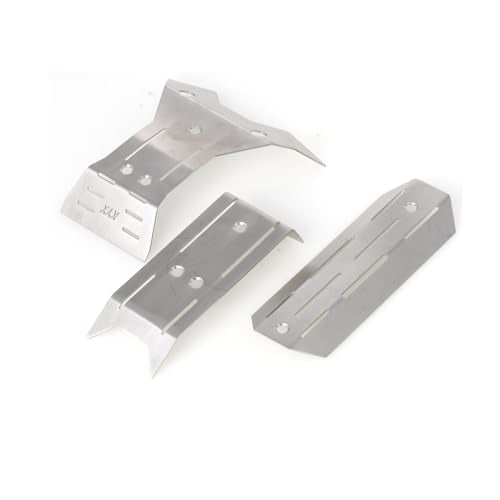 LCX Racing 1/16 RC Truck Stainless Steel Chassis Guard Protector Skid Plate Armor for Traxxas Mini-Maxx, Upgrades Parts Accessories