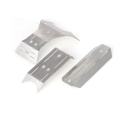 LCX Racing 1/16 RC Truck Stainless Steel Chassis Guard Protector Skid Plate Armor for Traxxas Mini-Maxx, Upgrades Parts Accessories