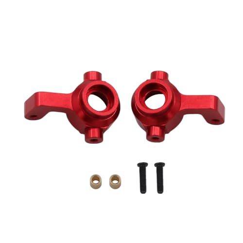 for Buggy for Remo for Hobby Smax 1631 1635 1651 1655 1/16 Metal for Swing Arm Axle Mount C Base Steering Group Cup RC Car Upgrade Parts RC Car Parts(Red,Steering Cup) - color: Red, size: Steering cup
