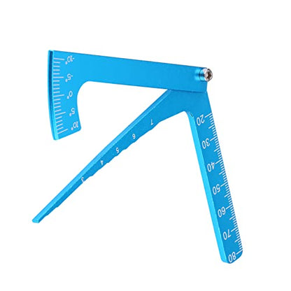 Adjustable Blue Ruler for RC Accessory | Car Height and Wheel Rim Camber Adjusting Tool, Setup System for Wheels Lineal