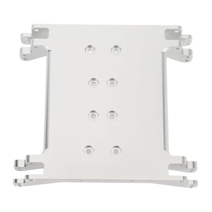 CHICIRIS RC Car Chassis Skid Plate, Aluminum Alloy Lightweight High Strength with Multiple Mounting Holes for RR10 1/10 RC Car (Silver)