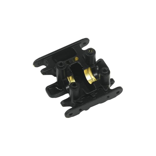 Aluminum Skid Plate Upgrade Set for 1/30 Axial SCX30 Jeep Wrangler, Metal Chassis Protection with Mounting Screws, Black and Red Options (SCX30 Brass Skid Plate) - color: Scx30 Brass Skid Plate