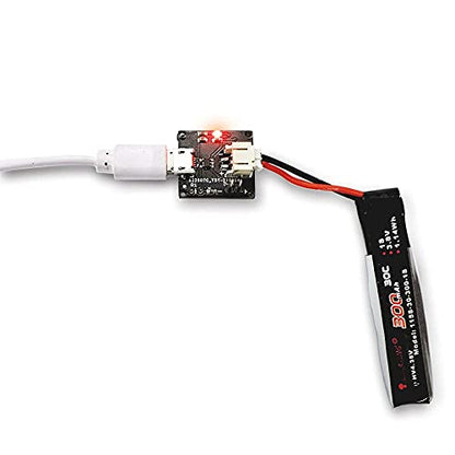 Treedix 2pcs Micro USB LiPo Battery Charger Board Without Battery 5V 500mA with JST Socket with LED Indicator Charging Rate Adjustable Automatic Power-Down