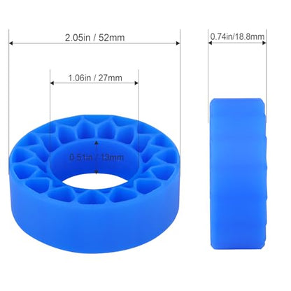 HobbyPark 1.0 Tires Silicone Inserts Foam fit 56-58mm*24mm for 1/18 1/24 Scale RC Crawler Truck, Super Soft, 4pcs (Navy Blue) - color: Navy Blue (Small)