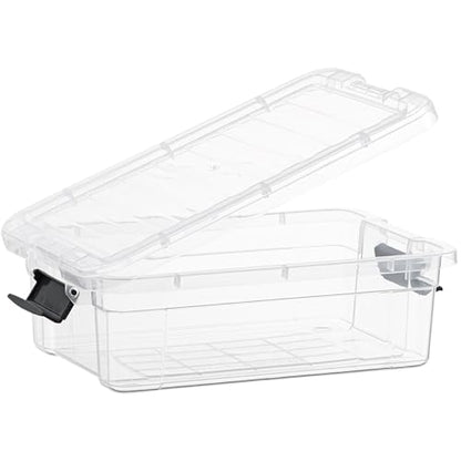 Superio Clear Storage Bins with Lids, Stackable Storage Box with Latches and Handles, Extra Small, 2 Pack 2 Quart - size: 2.3 Quarts, style: 2 Pack