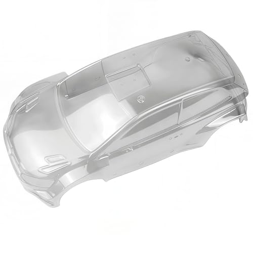 Transparent RC Car Body Shell Replacement, Clear Spare Body Housing for 1/12 Scale RC Vehicles (Compatible with P12-Style Chassis)