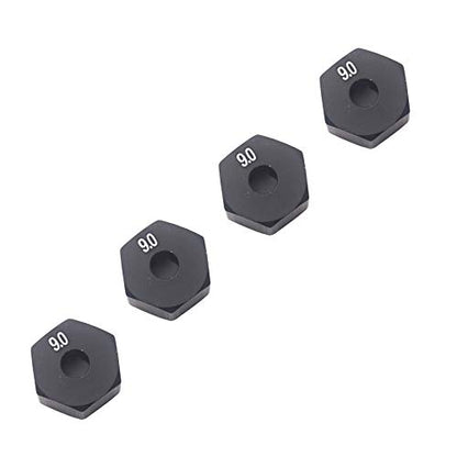 Share Goo Aluminum Alloy 12mm Wheel Drive Hex Hub Adapter with Pins Compatible with Axial SCX10 90046 Tamiya CC01 1/10 RC Crawler Car (9mm Thickness) - size: 9mm Thickness